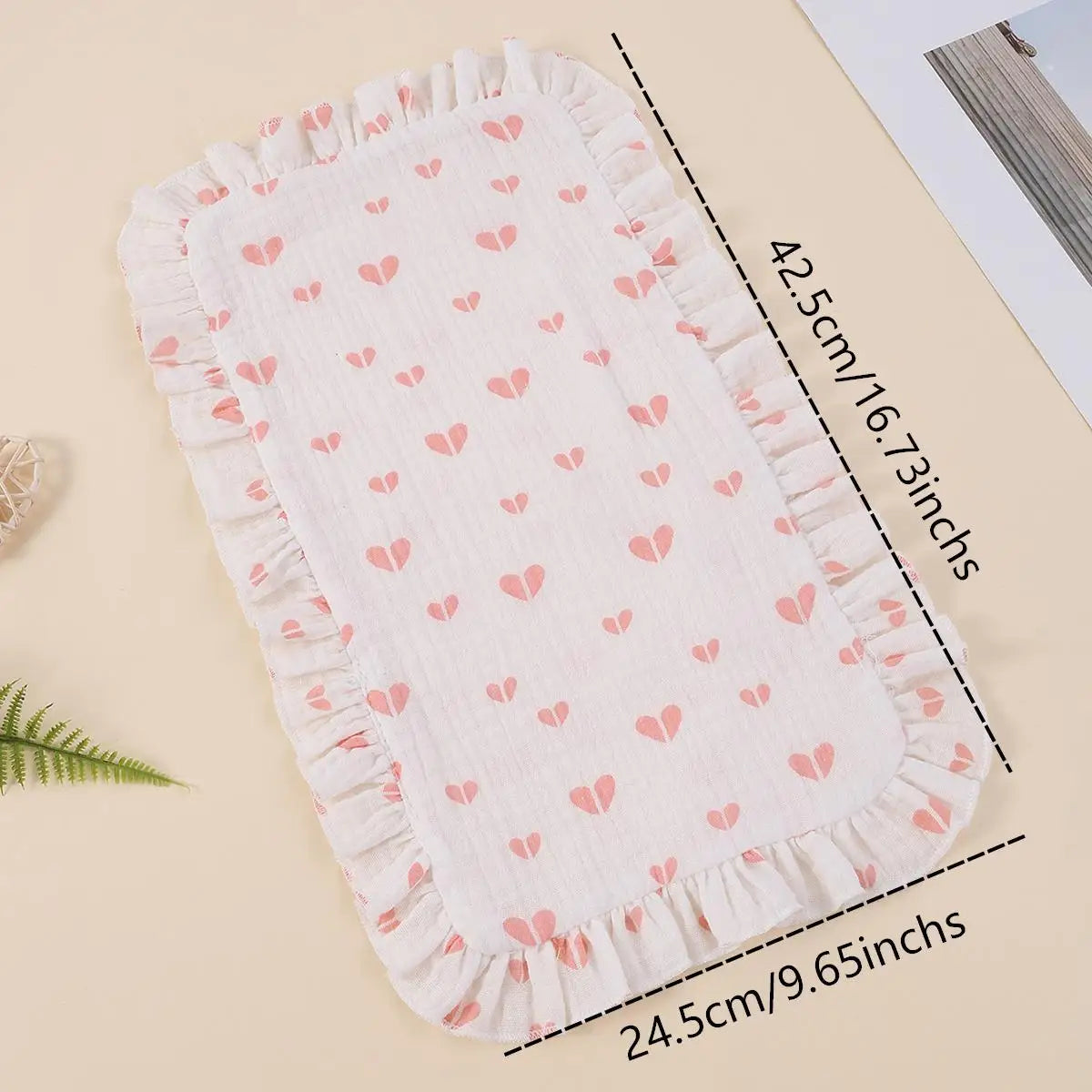 2-Pack Soft Cotton Baby Burp Cloths Bibs for Feeding Time Baby Care Essentials