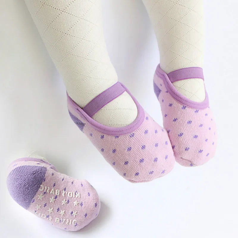 Baby socks Cotton Girls Boys Cute Cartoon anti-slip Toddler Floor Socks Fashion Animal pattern Elastic First Walker Shoes 0-3Y