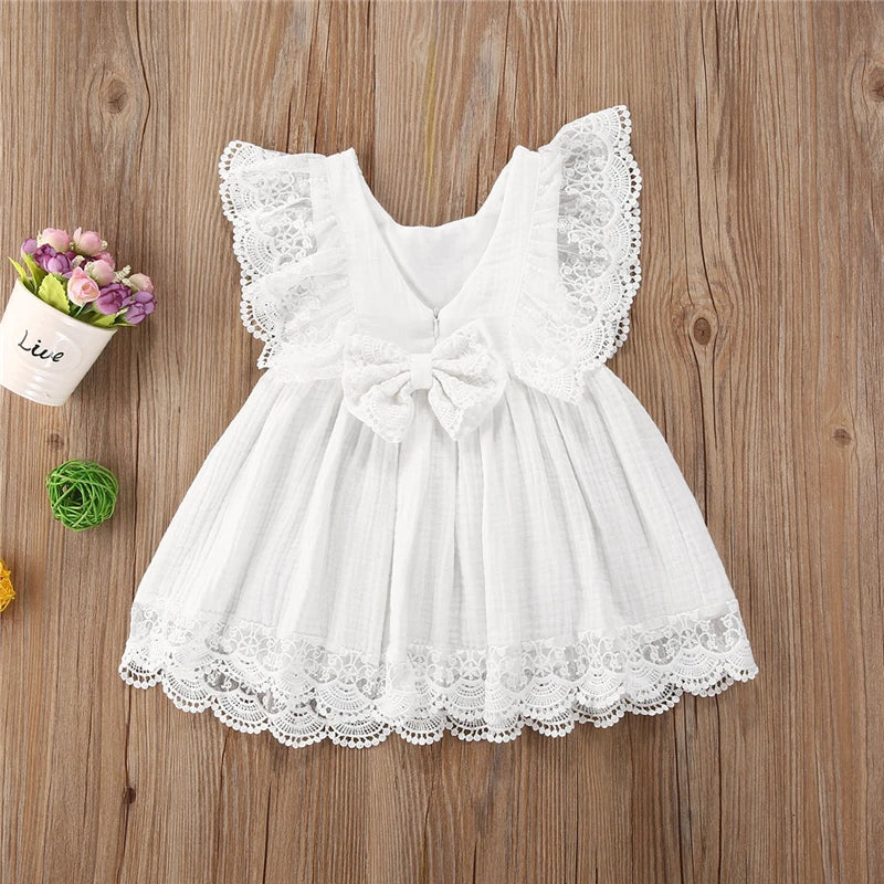 New Summer Toddler Kids Baby Girl Clothes Sister Matching Outfits Lace Tutu Romper Jumpsuit / Lace Floral Dress Sundress Set