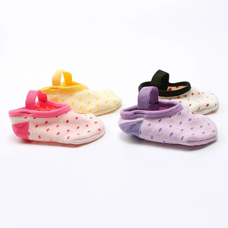 Baby socks Cotton Girls Boys Cute Cartoon anti-slip Toddler Floor Socks Fashion Animal pattern Elastic First Walker Shoes 0-3Y