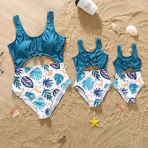 The Price is a Swimsuit Mommy And Me Clothes Family Swimwear For Mother Daughter Swimsuit Matching Bikini Women Girls Clothes