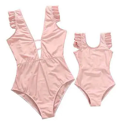 The Price is a Swimsuit Mommy And Me Clothes Family Swimwear For Mother Daughter Swimsuit Matching Bikini Women Girls Clothes