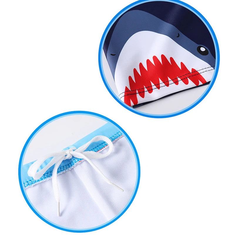 Swimming Trunks For Boys Shark Trunks Swimsuit 2-9Y Children's Swimwear Kids Trunk Shark Beachwear Boys Bathing Suit