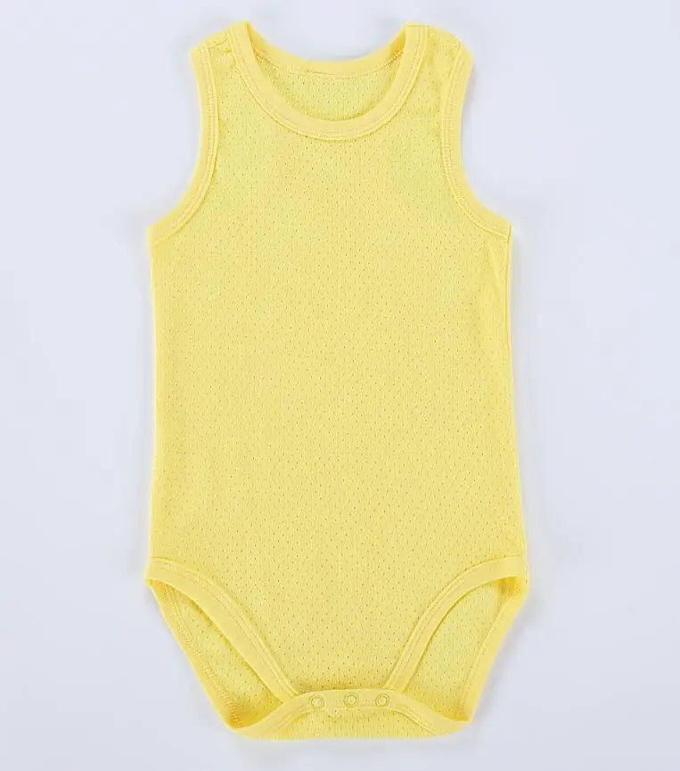 Baby bodysuit 100% cotton baby sleeveless body suits infant baby body boys girls summer clothes baby vest clothing overalls
