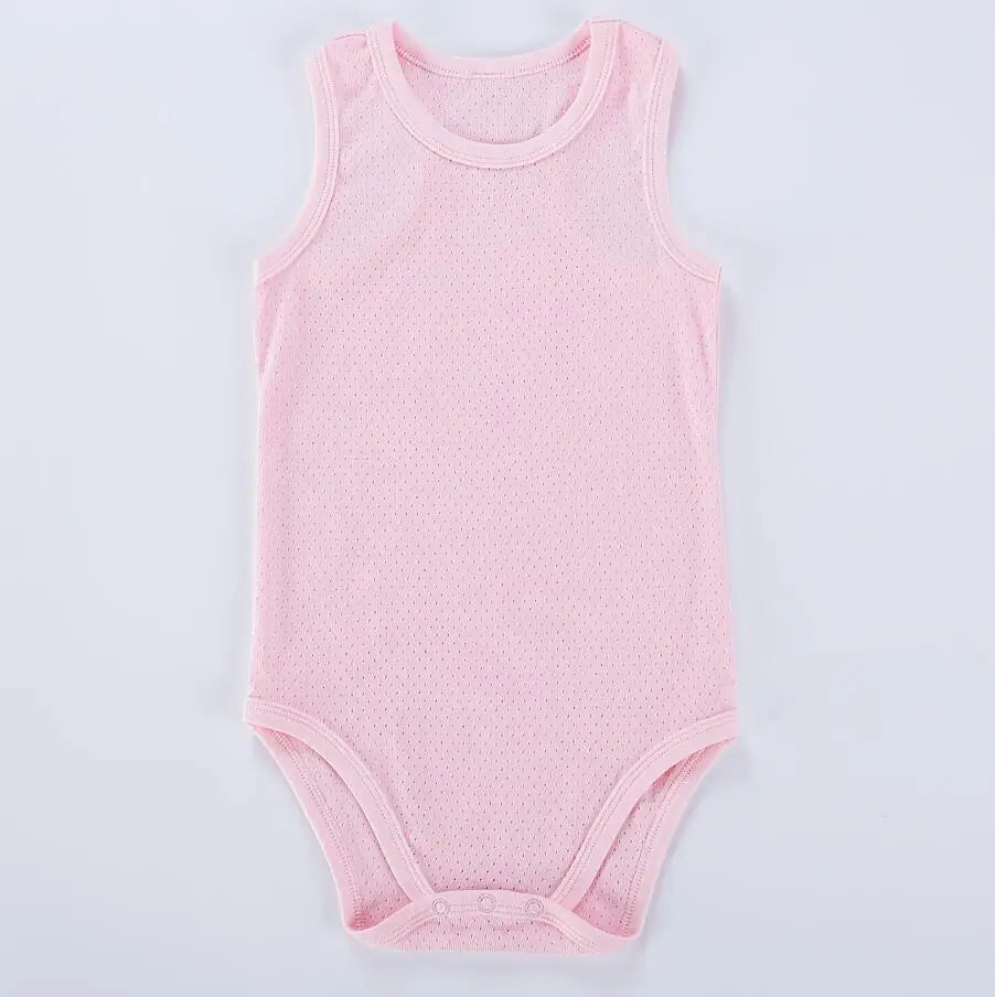 Baby bodysuit 100% cotton baby sleeveless body suits infant baby body boys girls summer clothes baby vest clothing overalls