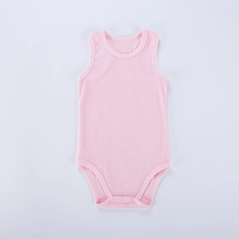Baby bodysuit 100% cotton baby sleeveless body suits infant baby body boys girls summer clothes baby vest clothing overalls