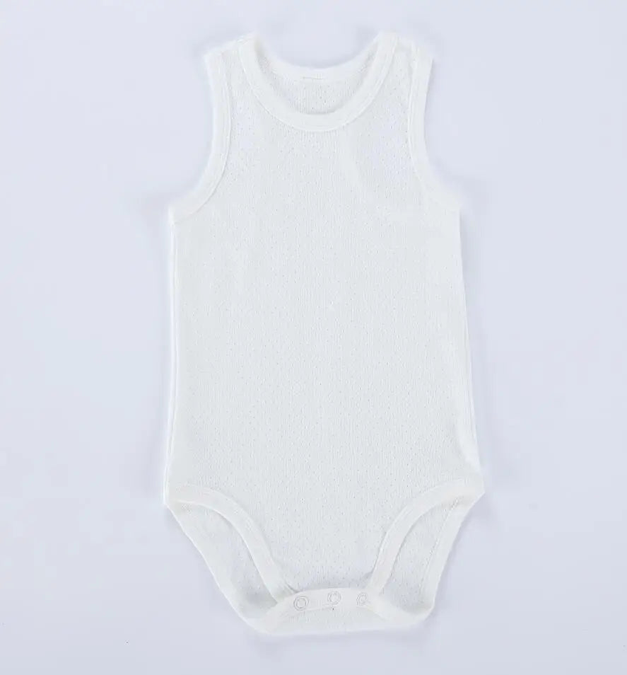 Baby bodysuit 100% cotton baby sleeveless body suits infant baby body boys girls summer clothes baby vest clothing overalls