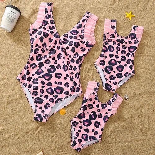The Price is a Swimsuit Mommy And Me Clothes Family Swimwear For Mother Daughter Swimsuit Matching Bikini Women Girls Clothes