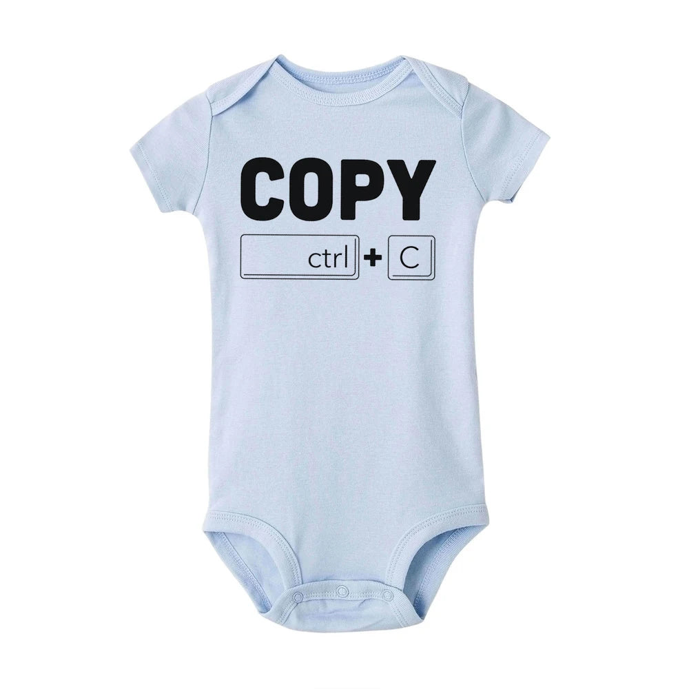 Copy Paste Twins  Twins Announcement Gifts for Twins Baby Shower Gift for Boys Girls Identical Twins Bodysuits Wear