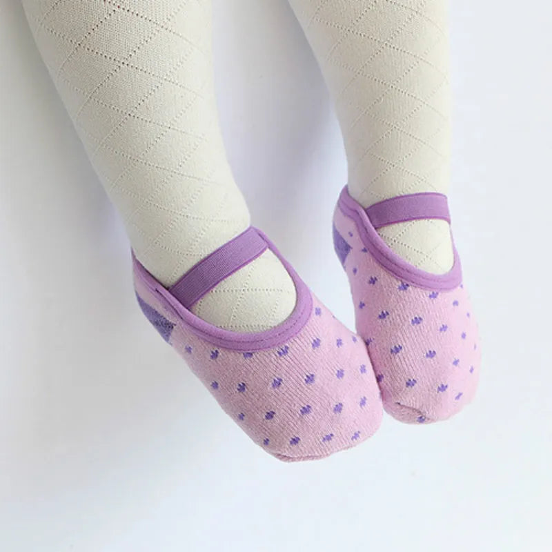 Baby socks Cotton Girls Boys Cute Cartoon anti-slip Toddler Floor Socks Fashion Animal pattern Elastic First Walker Shoes 0-3Y