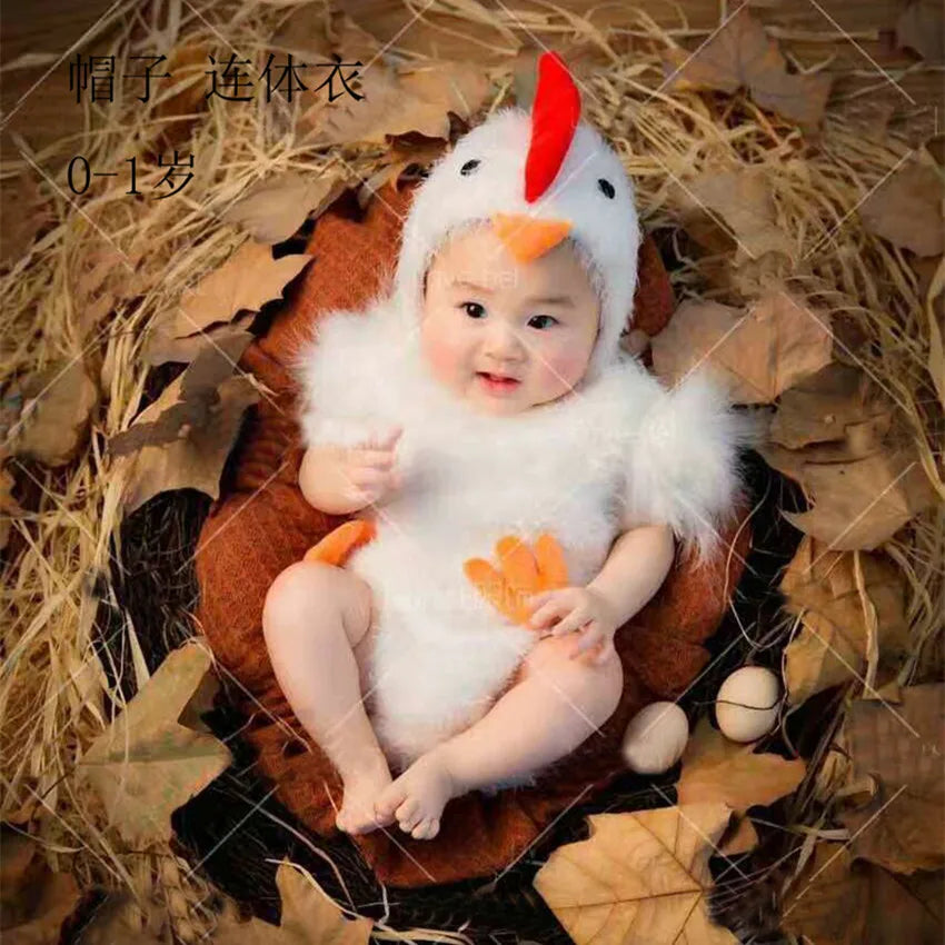 Chicken Baby Photography Suit Newborn Baby Infant Studio Shoot Costume Outfits Party Cosplay Costumes