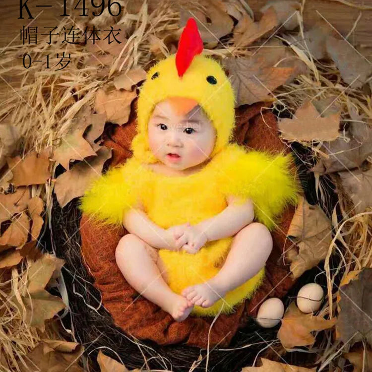 Chicken Baby Photography Suit Newborn Baby Infant Studio Shoot Costume Outfits Party Cosplay Costumes