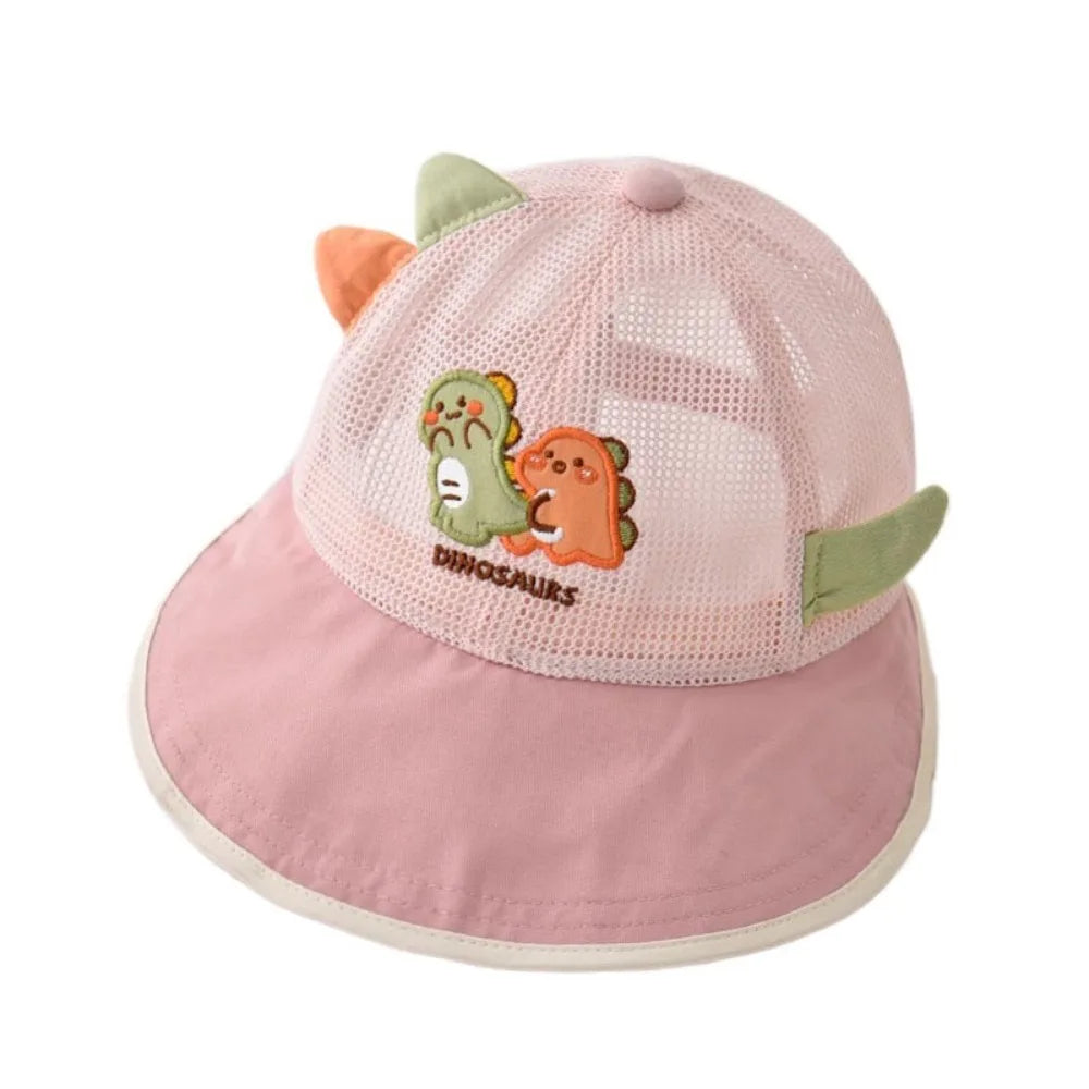 Thin Children's Mesh Basebal Hat Large-Brim Sunshade Kids Summer Sun Hat Korean Style Comfortable Baby Duckbill Hat Outdoor