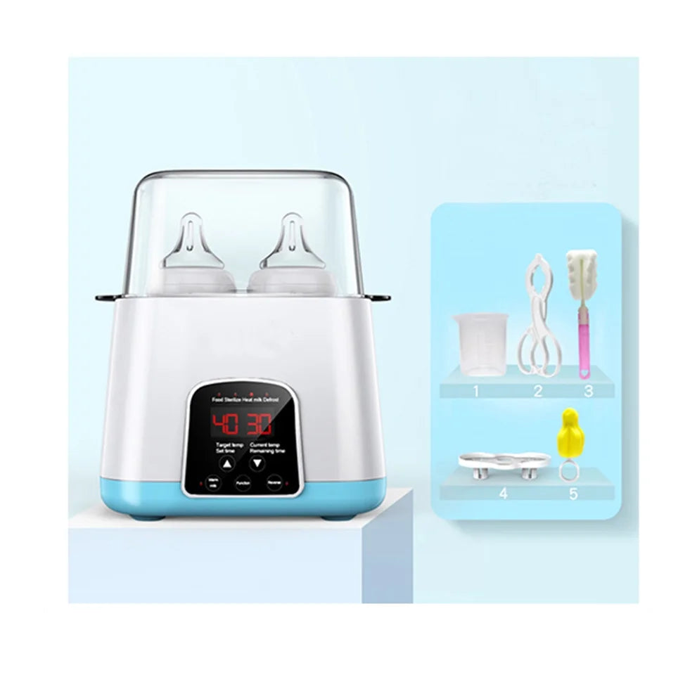 Bottle Warmer Sterilizer 2-in-1 Smart Temperature Control Fast Heating Breast Milk Defrosting Essential