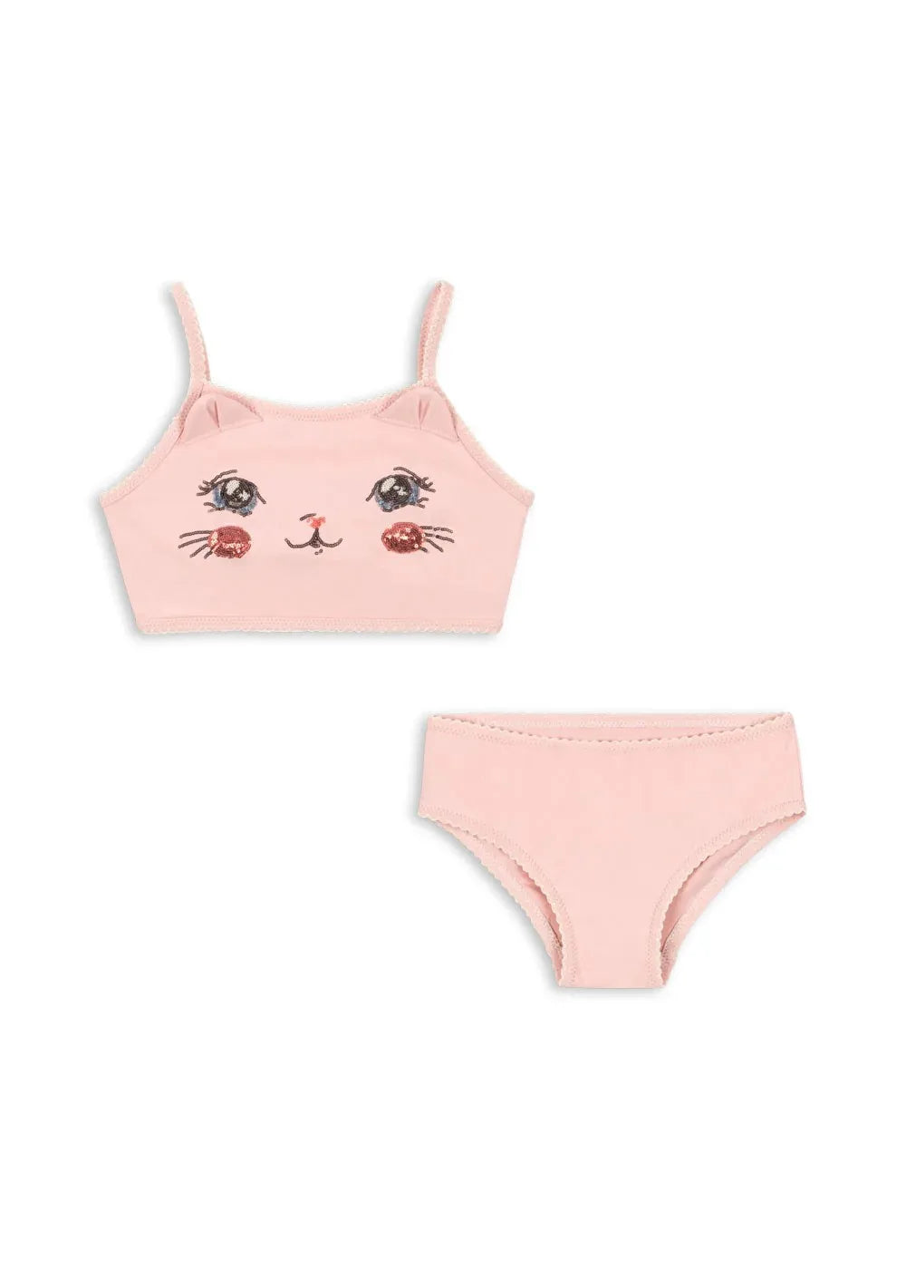 Swimsuit 2026 Summer Swimwear Girls Lace Beach Wear Print Ruffle Princess Children Bikinis Sets Monokini
