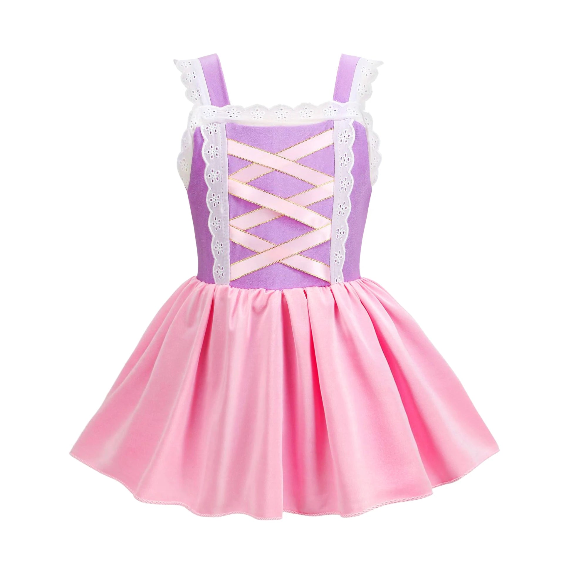 Summer Kids Girls Two Piece Elsa Beach Bikini Swimsuit 2025 Kids Rapunzel Jasmine Swimwear  Child Swimming Outfits Ruffled Skirt