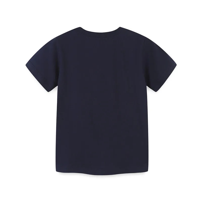 2-7T Cotton Boys Kids TShirts Summer Hot Selling Toddler Clothing Short Sleeve Cartoon Print Fashion Kids Tees Tops