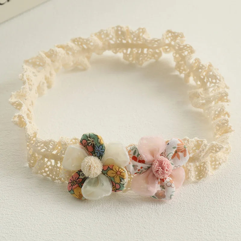 Elastic Flower Baby Girls Headband