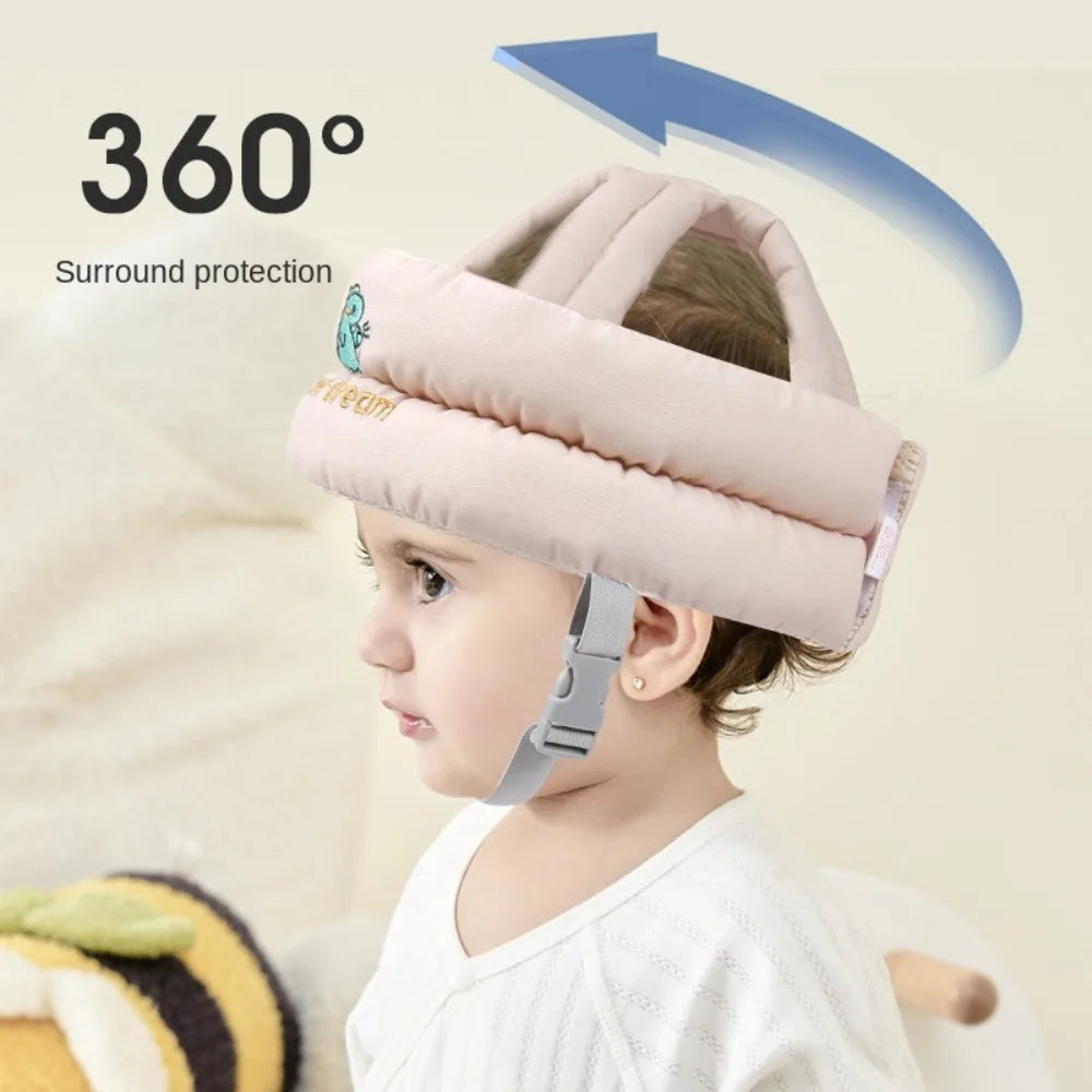 Breathable Toddler Protective Headgear Adjustable Safe Infant Anti-crash Caps Protective Infant Head Protection Baby Hat Gift