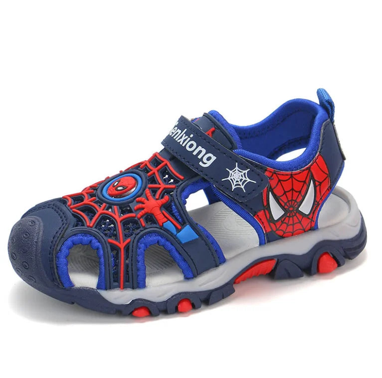 Boys Sandals  Summer Kids Beach Shoes Children Shoes Cartoon Spiderman Boys Shoes Baby Sandals Soft Toddler Kids Sandals