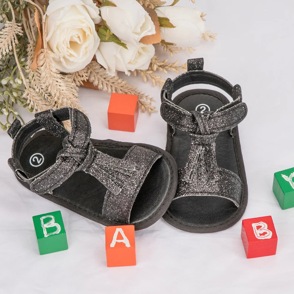 Summer Baby Toddler Shoes 0-18 Months Baby Soft Bottom Non-slip Head Wrapped Anti-collision Hundred Sandals Classic Bear Shoes