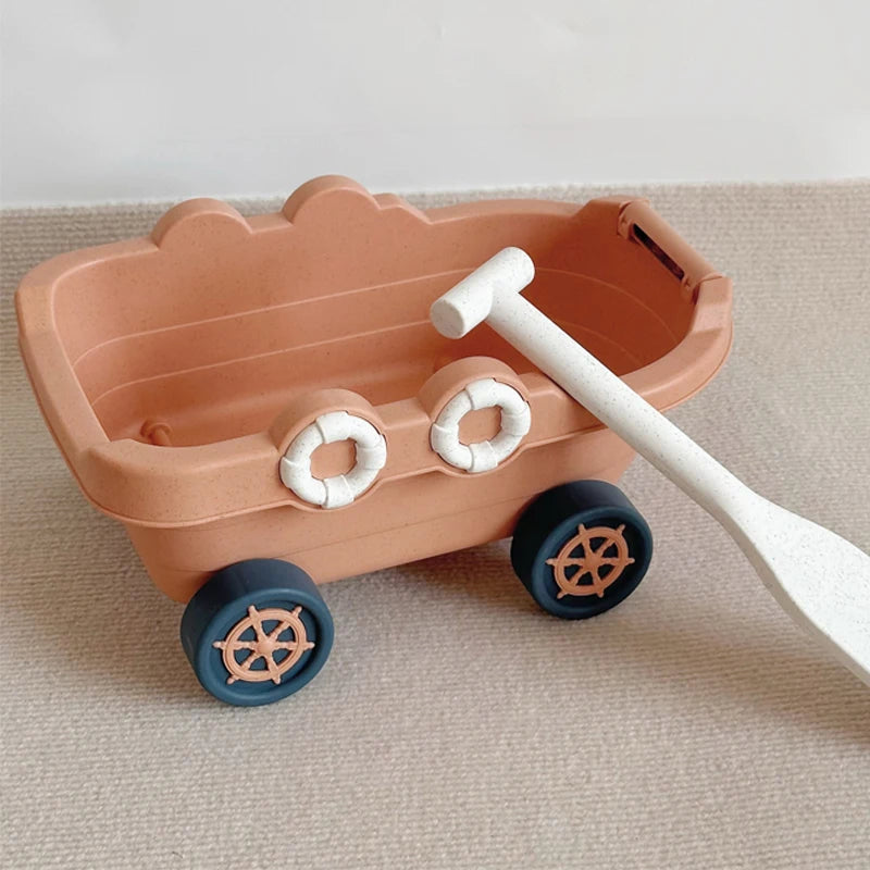 Beach Play Toys Children Portable Garden Seaside Shovel Sand Truck Storage Bucket Sand Digging Tools Summer Outdoor Party Gift