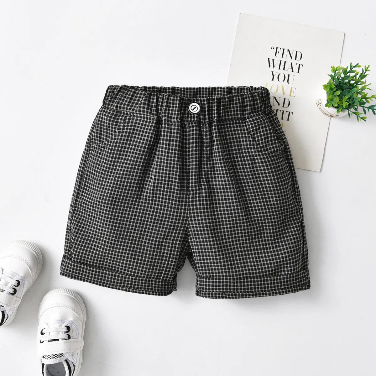 2025 New Boys Fashion Woven Shorts Children's Summer Outerwear Trendy Handsome Formal Suit Dress Pants ﻿