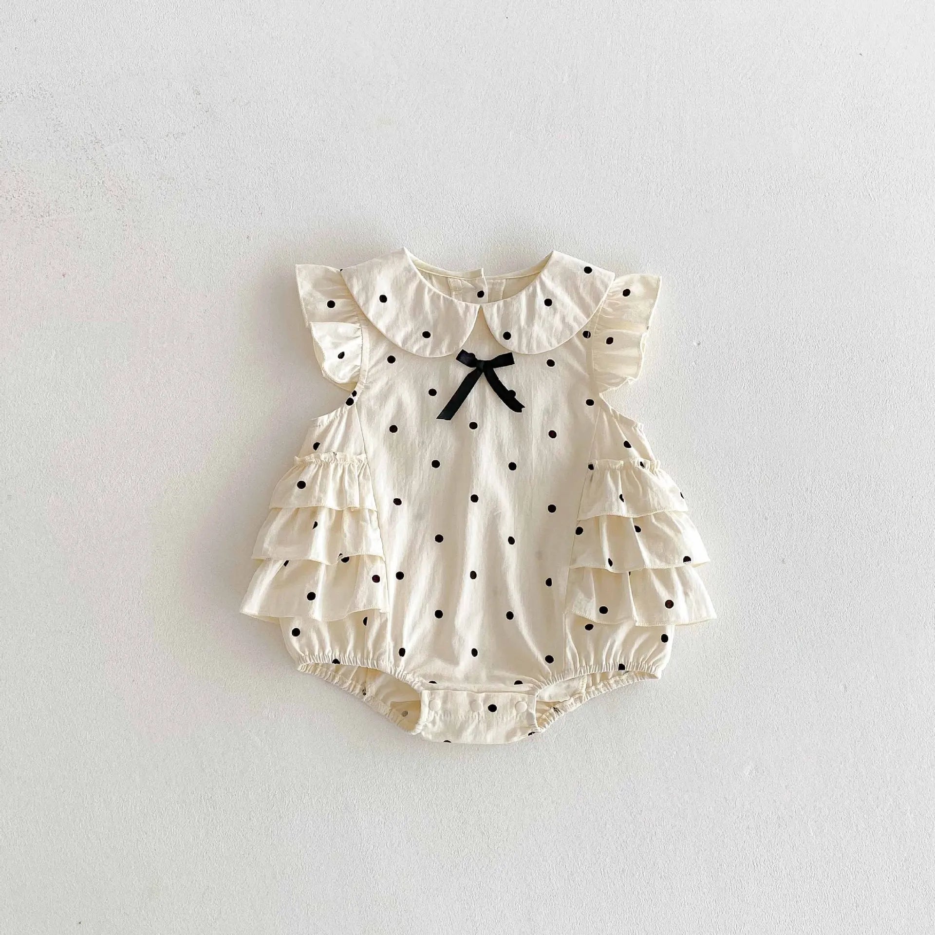 Baby Girl Summer Clothes Cute Sleeveless Princess Bodysuit Lightweight Breathable 100 Days 1st Birthday Outfit