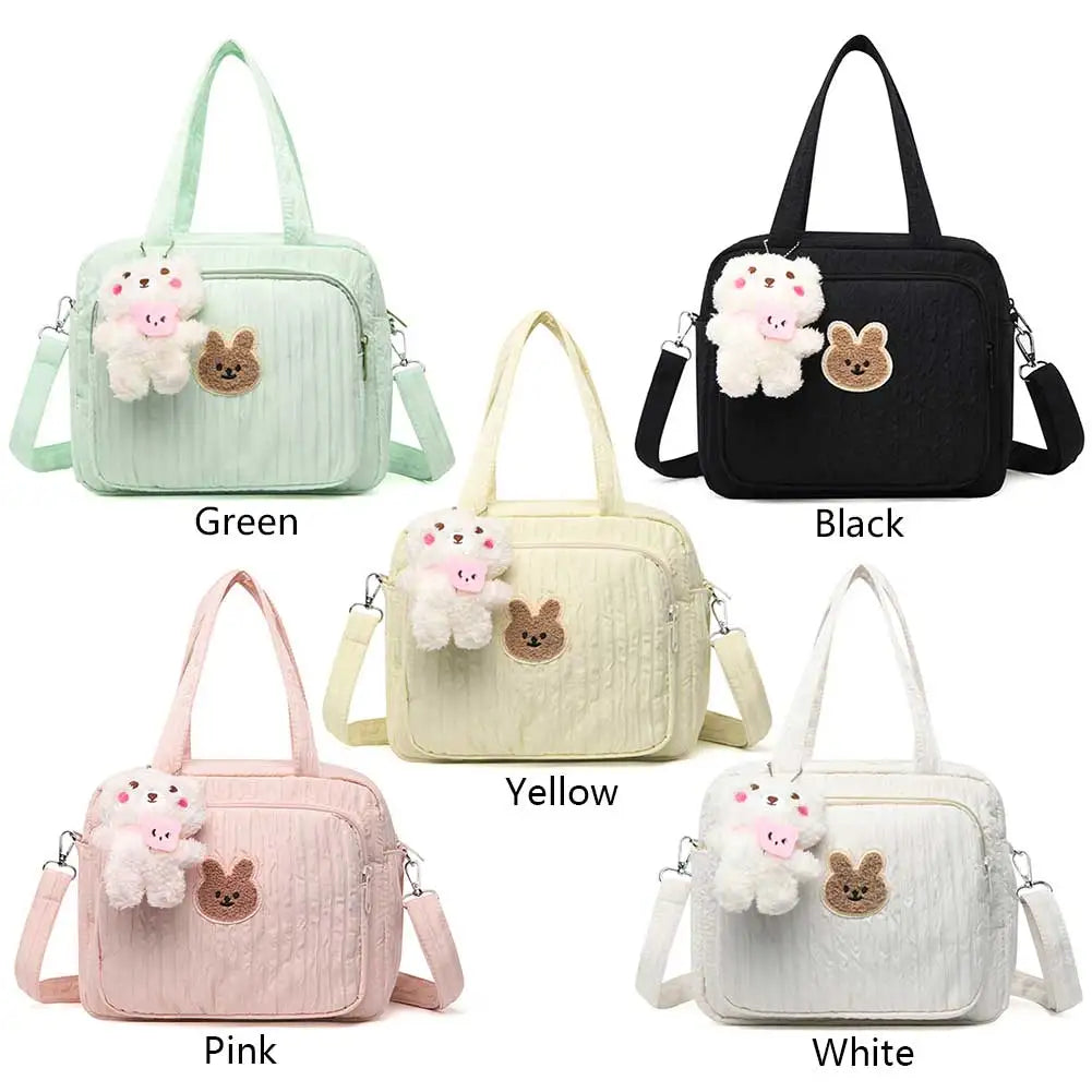 Diaper Maternal Bag Cute Cartoon with Pendant Mommy Stroller Nappy Bag Multi-function Large Capacity Nylon Organizer Travel Bag
