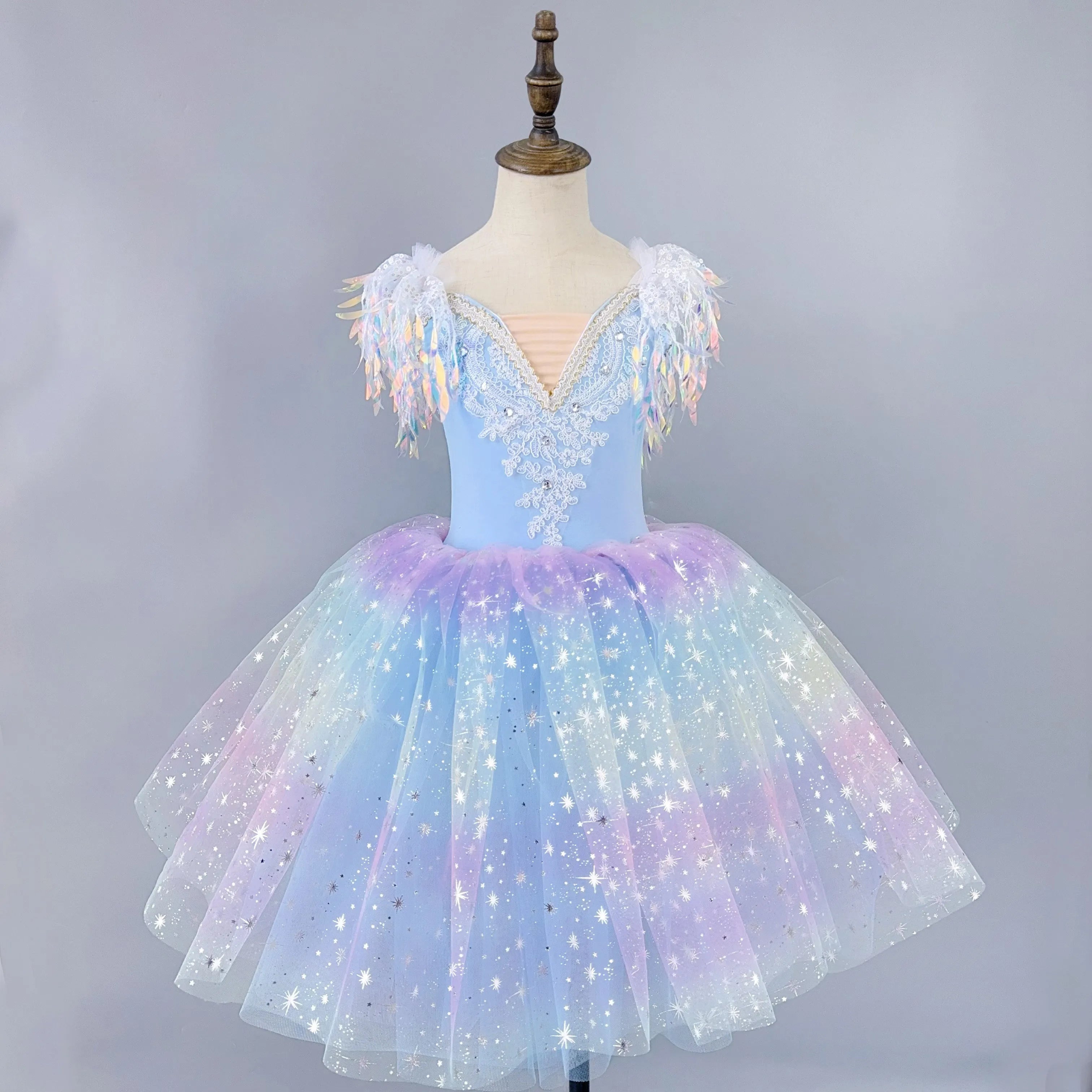 Ballet Performance Tutu Dress Girls Dance Wear Outfit Children Stage Clothing Fashion Ballet Dresses Princess Vestido Kids