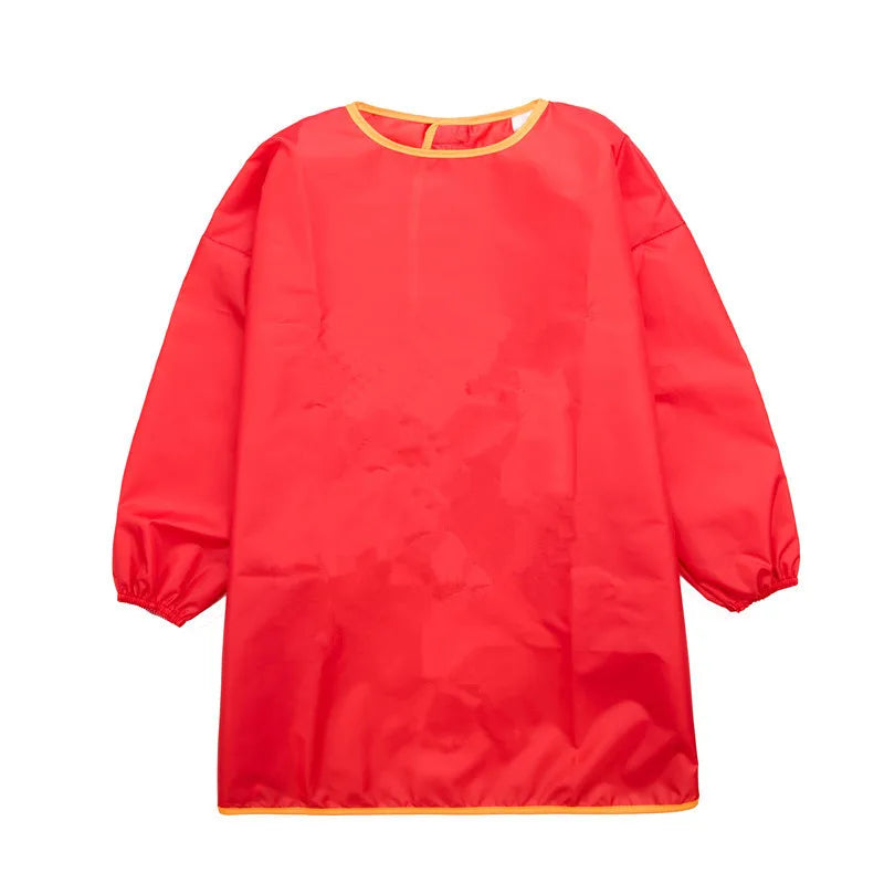 Baby Boys Girls Feeding Bibs Long Sleeve Apron Waterproof for Kids School Painting Drawing Children DIY Art Scraft Smock
