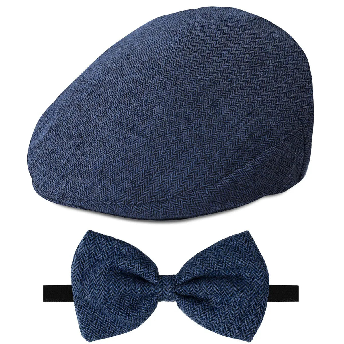 Baby Hat Kids Cap Toddler Birthday Baptism Accessorie Newborn  Christening Newsboy Vintage Driver Beret with Bow Tie