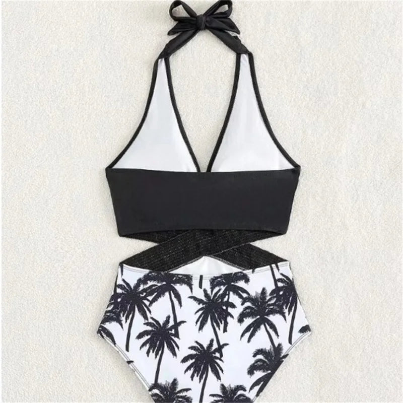 Mother Daughter Swimwear Father Son Swimsuit  Family Matching Suits Summer Bikini New Kids Prints Clothes Boys Beach Shorts