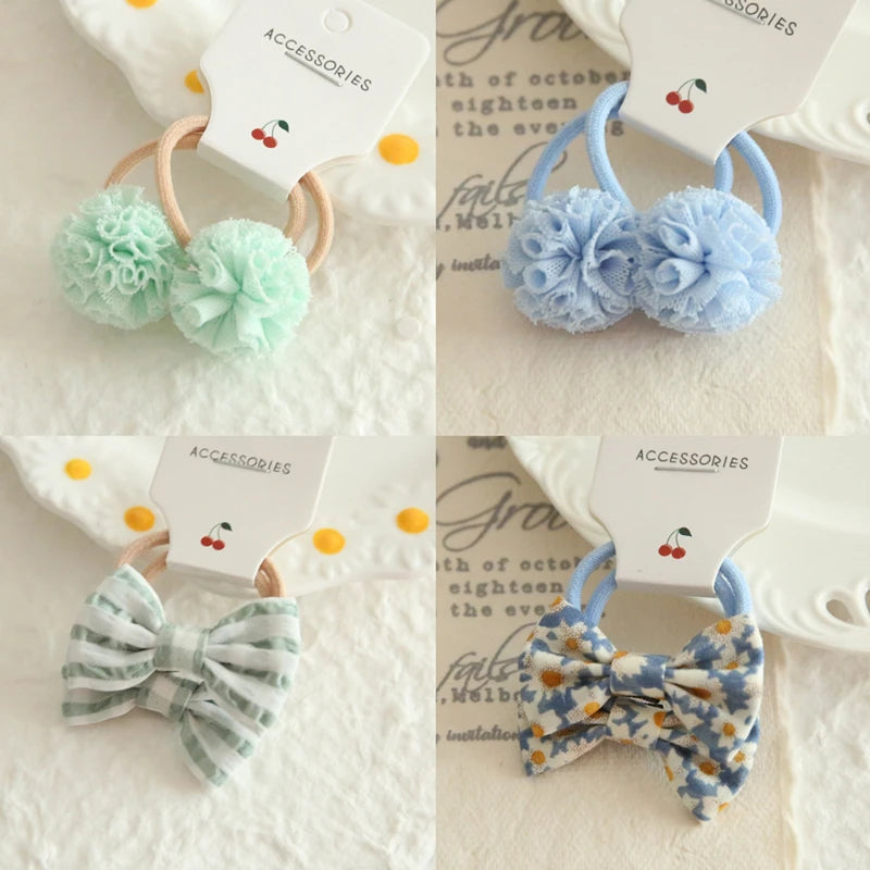 Children's Headwear Hair Accessories for girls, Elastic Hair Bow for baby, Cute Hair ties, Lovely Hair Rope