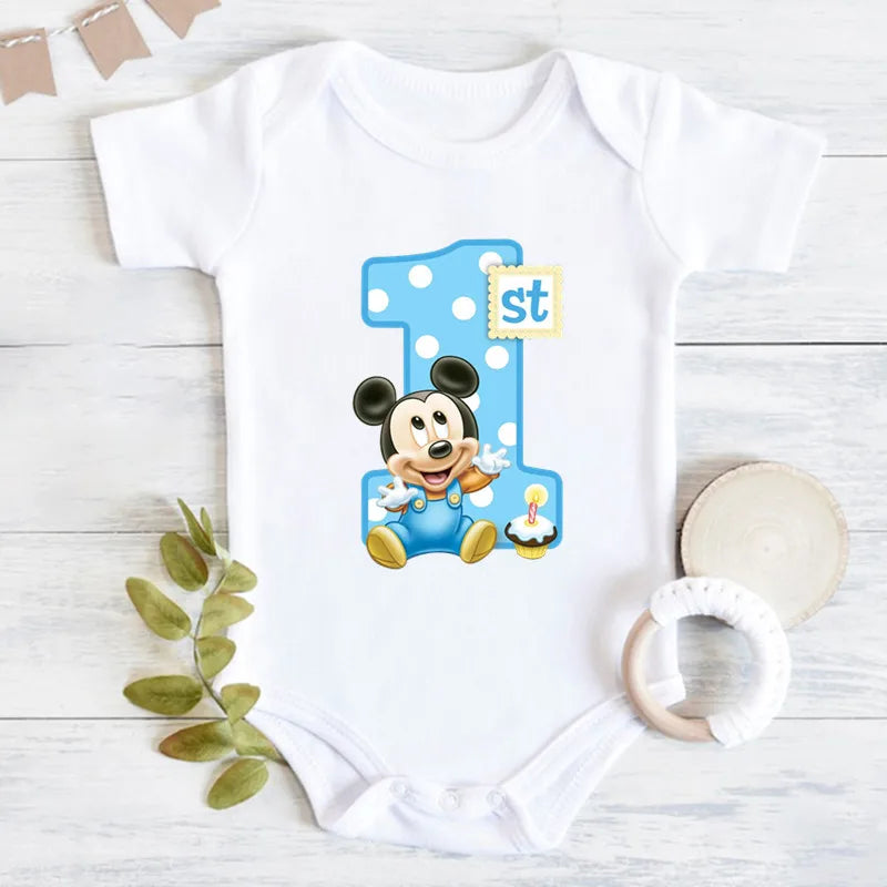 It's My 1st Birthday Baby Boy Clothes Short-sleeved First Birthday Party Clothing 100% Cotton Baby Boys Outfits