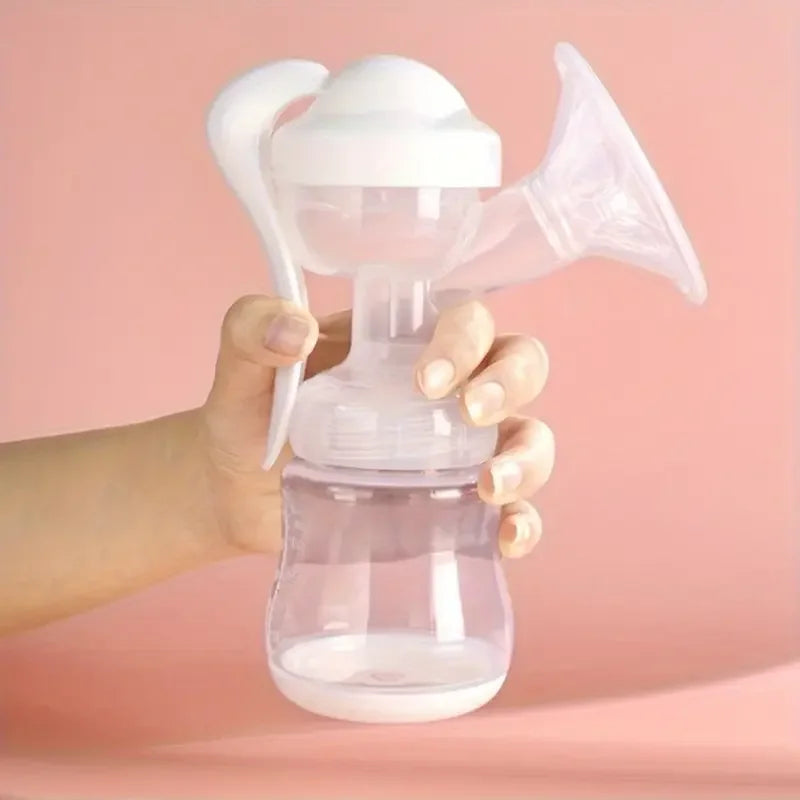 1PCS Painless & Portable Manual Breast Pump - High Suction, Chemical-Free Milk Collector for Postpartum Moms, Milking Machine