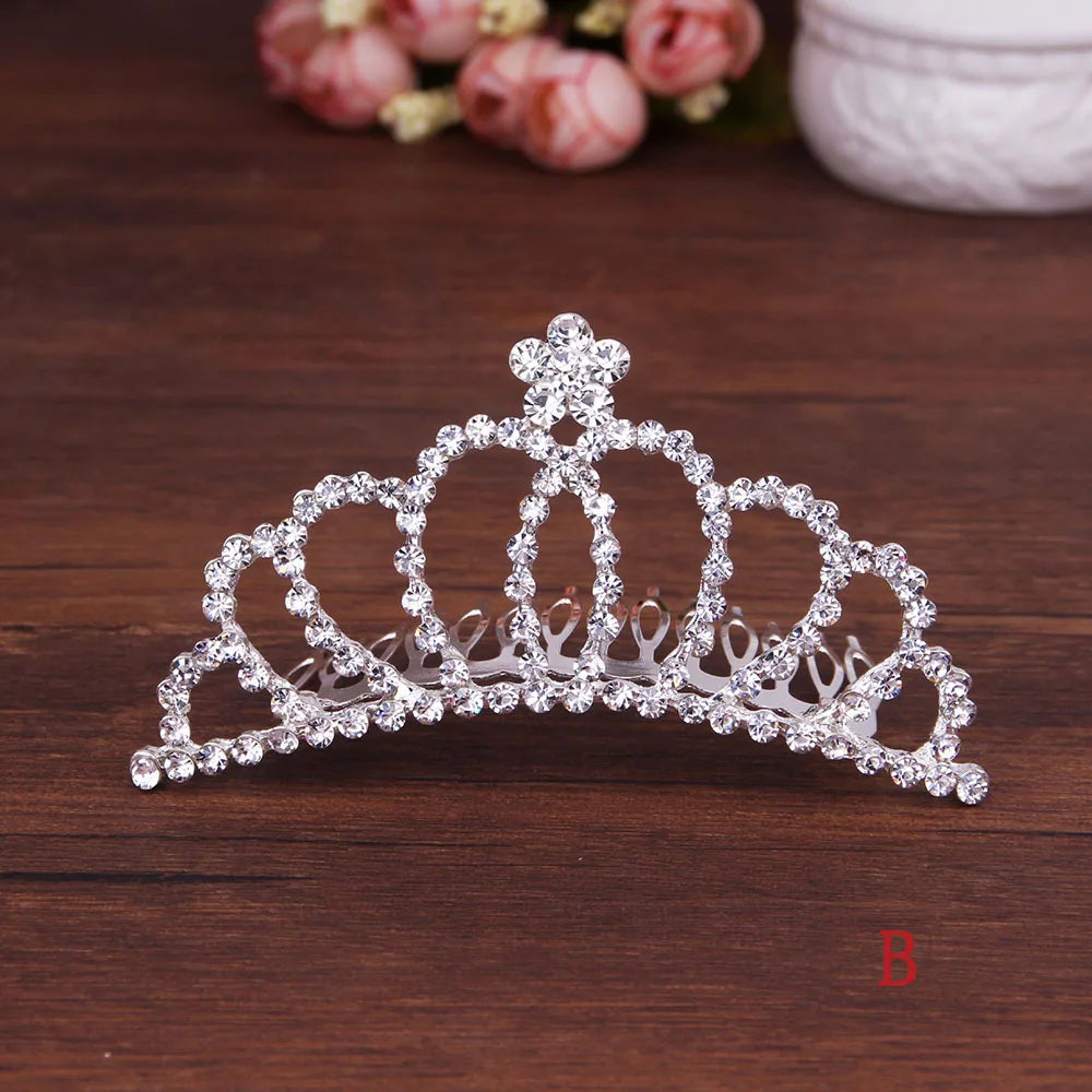 Children Stylish Hair Comb Sweet Headband Tiara Shiny Headwear Wedding  Jewelry Hair  Styling Accessories Fashion Accessories