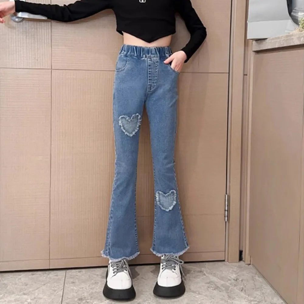 Kids Clothes Baby Girls Pants Sweatpants Children's Clothing Denim jeans Autumn Streetwear Spring Casual Kids Pants