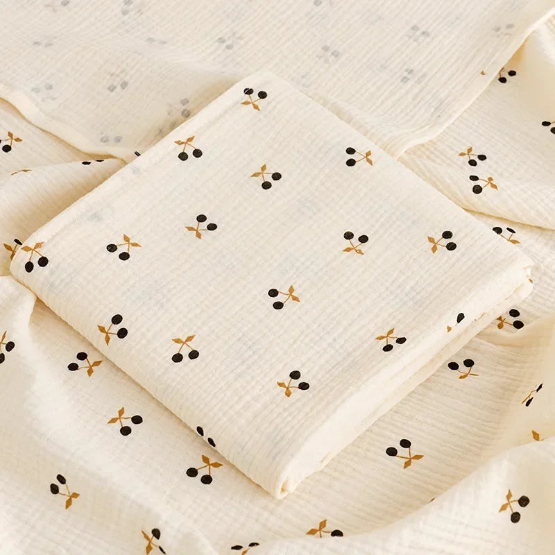 Baby Blanket Newborn Muslin Swaddle 2 Layer Cotton Bath Towel Summer Stroller Cover Wrap Gauze Toddler Sleep Blanket