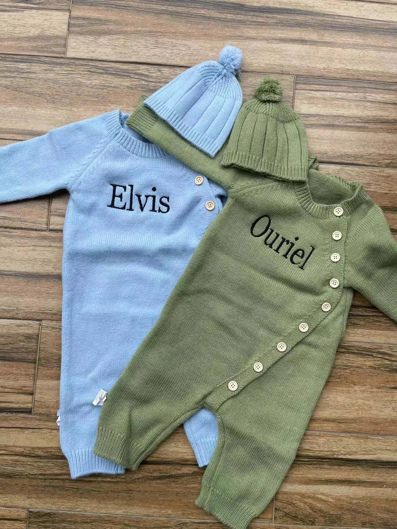 Embroidery Baby Romper Set Personalized Name Coming Home Outfit Newborn Infant Bodysuit Babyshower Gifts Custom Baby Jumpsuit