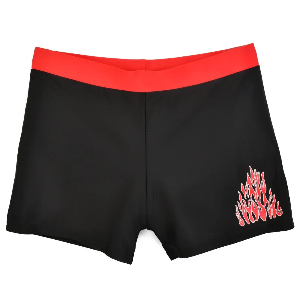 Boys Swim Trunks Toddler Swim Shorts Quick Drying Swimming Boxer Briefs Cute Cartoon Print Children's Swimwear Kids Swimsuit