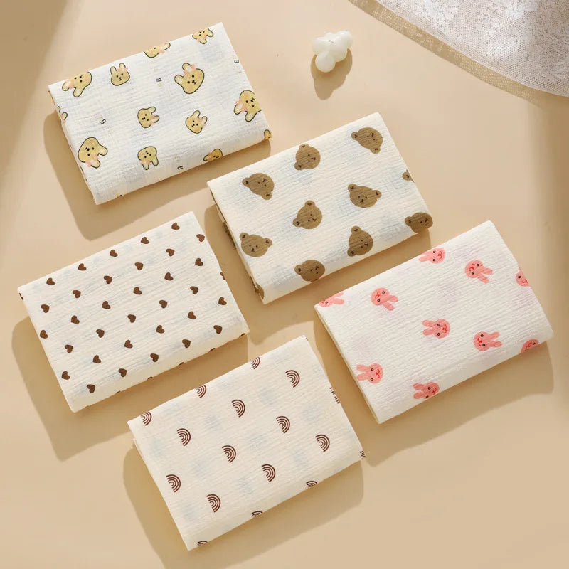 Baby Blanket Newborn Muslin Swaddle 2 Layer Cotton Bath Towel Summer Stroller Cover Wrap Gauze Toddler Sleep Blanket