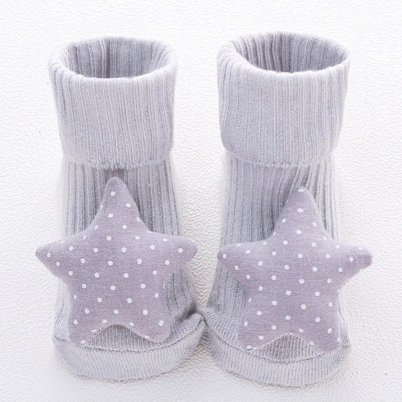 Baby Socks Girls Clothes Boys Slipper Newborn Accessories Anti Slip Bow Lion Cute Kids Toddlers Children Gift Infant Stuff Toy