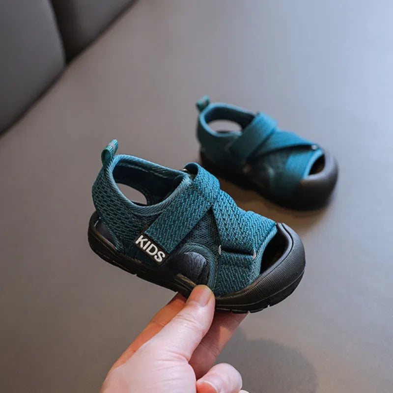Boy Sandals 2025summer New Baby Walking Shoes Soft Sole Girls' Sandals Mesh Shoes Children's Sandals Versatile Children's Shoes