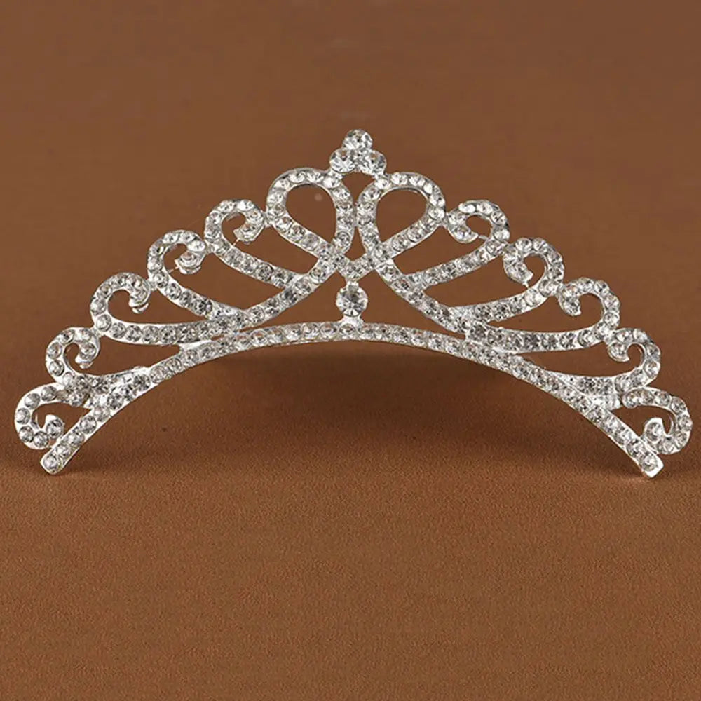 Children Stylish Hair Comb Sweet Headband Tiara Shiny Headwear Wedding  Jewelry Hair  Styling Accessories Fashion Accessories