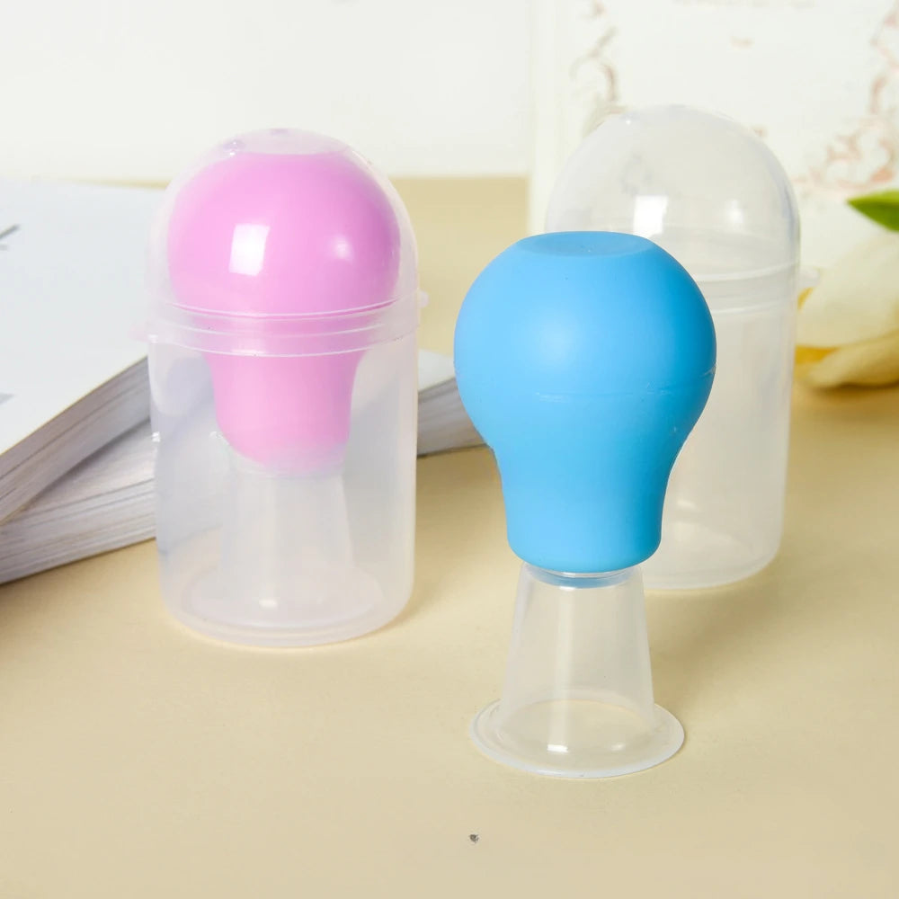 Nipple Sucker Breast Enlarger Pump Puerpera Nipple Correction Inverted Nipple TreatmentRepair Suction Bottle Silicone Tools