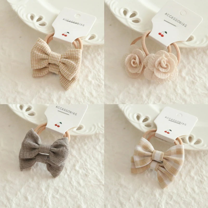 Children's Headwear Hair Accessories for girls, Elastic Hair Bow for baby, Cute Hair ties, Lovely Hair Rope