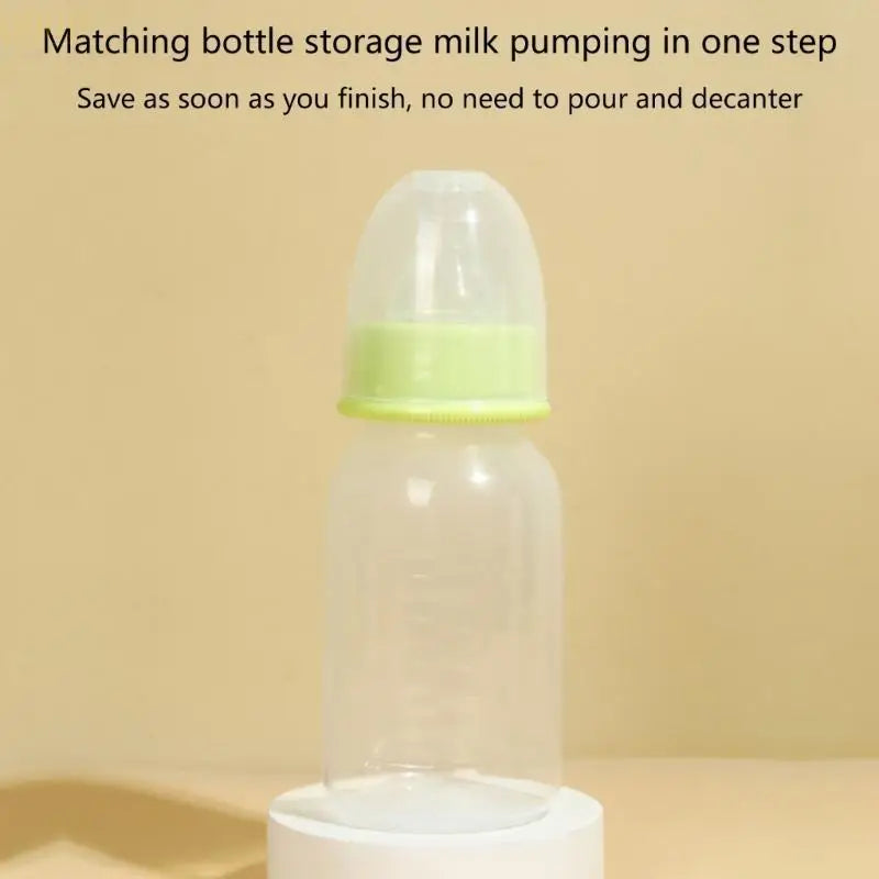 090B Handpulled Breast Pump Portable Milk Extractors & Feeding Bottle 125ml Capacity