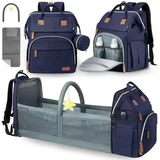 New Baby Nappy Changing Bags Changing Station Portable Baby Bed Travel Bassinet Folding Crib Shade Cloth Changing Pad Waterproof