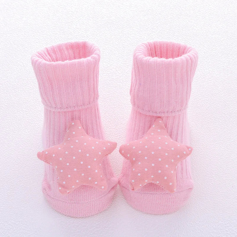 Baby Socks Girls Clothes Boys Slipper Newborn Accessories Anti Slip Bow Lion Cute Kids Toddlers Children Gift Infant Stuff Toy